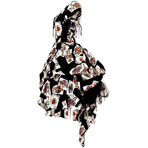 ⭐️SOLD⭐️ ONLY ONE! Dolce & Gabbana Queen of Hearts Corset Runway Gown NWT 40IT/S - Picture 6 of 13